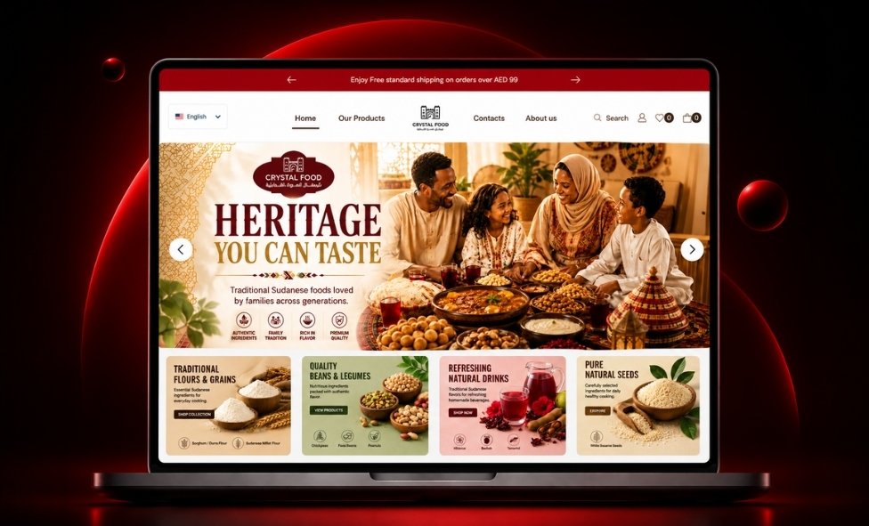 Porfolio Wesbite – Crytal Food Store