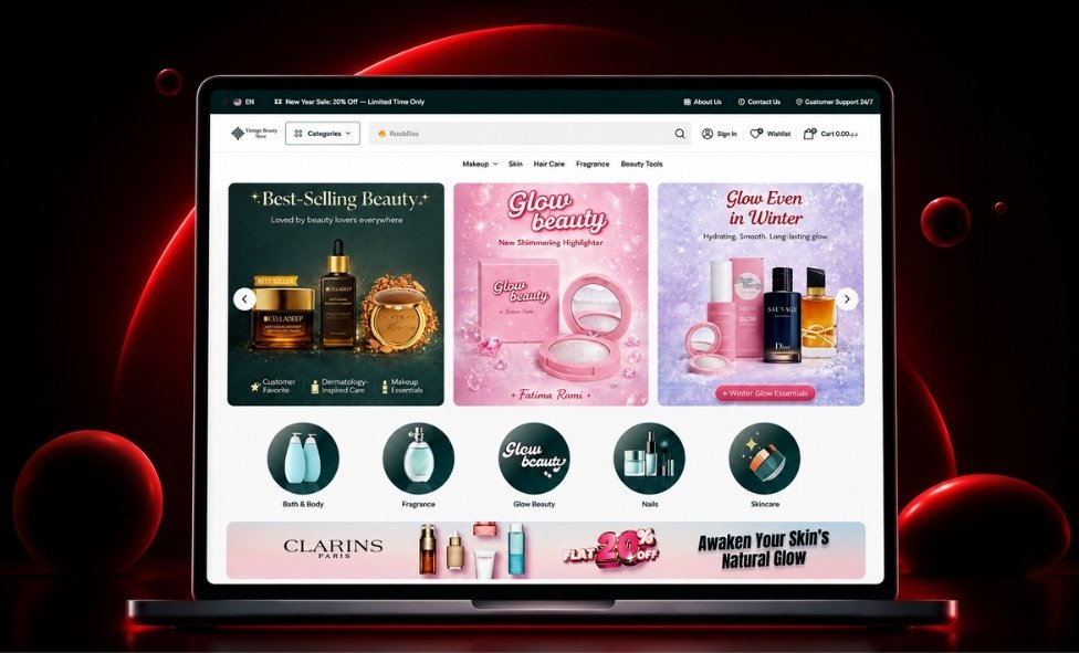 Porfolio Wesbite – Vintage Beauty Store