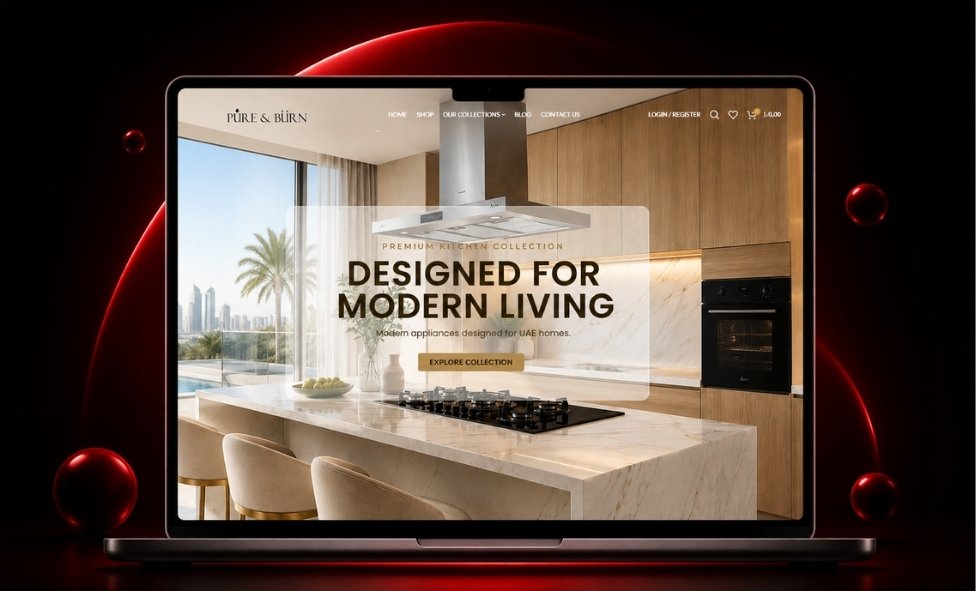 Portfolio Wesbite – Pure & Burn